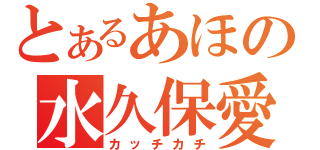 とあるあほの水久保愛（カッチカチ）