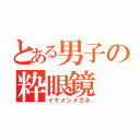 とある男子の粋眼鏡（イケメンメガネ）