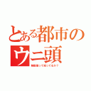 とある都市のウニ頭（熱膨張って知ってるか？）