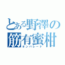 とある野澤の筋有蜜柑（オンパレード）