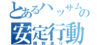 とあるハッサムの安定行動（蜻蛉返り）