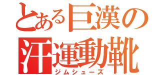 とある巨漢の汗運動靴（ジムシューズ）