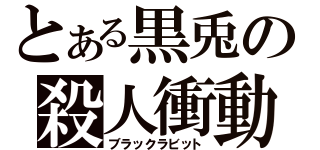 とある黒兎の殺人衝動（ブラックラビット）