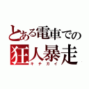 とある電車での狂人暴走（キ　チ　ガ　イ）