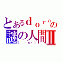 とあるｄｏｒａの謎の人間Ⅱ（（　・ω・））