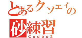 とあるクソエイムの砂練習（Ｃｏｄｂｏ２）