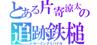 とある片寄涼太の追跡鉄槌（ホーミングミハイル）