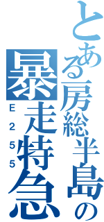 とある房総半島の暴走特急（Ｅ２５５）