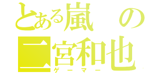 とある嵐の二宮和也（ゲーマー）