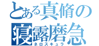 とある真脩の寝露磨急羅（ネロスキュラ）