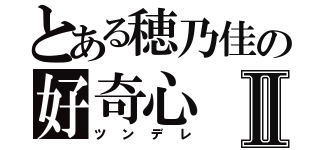 とある穂乃佳の好奇心Ⅱ（ツンデレ）