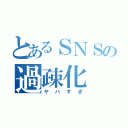 とあるＳＮＳの過疎化（ヤバすぎ）