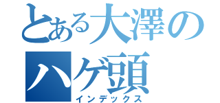 とある大澤のハゲ頭（インデックス）