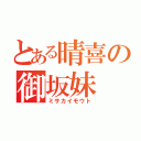 とある晴喜の御坂妹（ミサカイモウト）