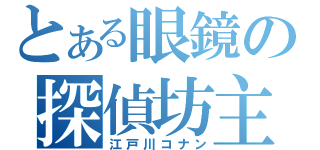 とある眼鏡の探偵坊主（江戸川コナン）