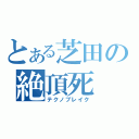 とある芝田の絶頂死（テクノブレイク）