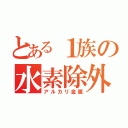 とある１族の水素除外（アルカリ金属）