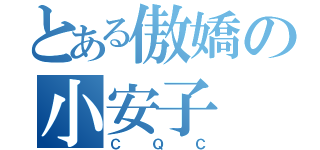 とある傲嬌の小安子（ＣＱＣ）