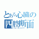 とある心臓の四腔断面（フォーチャンバー）