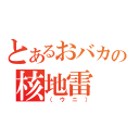 とあるおバカの核地雷（（ウニ））