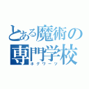 とある魔術の専門学校（ホグワーツ）