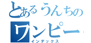 とあるうんちのワンピース（インデックス）