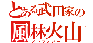 とある武田家の風林火山（ストラテジー）