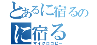 とあるに宿るのに宿る（マイクロコピー）