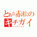 とある赤松のキチガイ（インデックス）