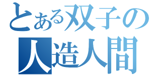 とある双子の人造人間（）