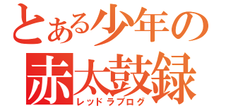 とある少年の赤太鼓録（レッドラブログ）