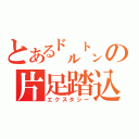 とある㌦㌧の片足踏込（エクスタシー）