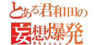 とある君和田の妄想爆発（きえぇぇぇぇ）