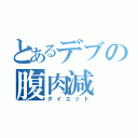 とあるデブの腹肉減（ダイエット）