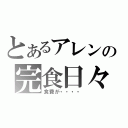 とあるアレンの完食日々（食費が・・・・）