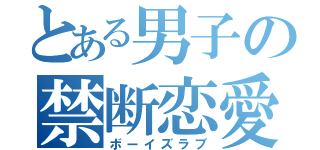 とある男子の禁断恋愛（ボーイズラブ）