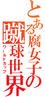 とある腐女子の蹴球世界杯（ワールドカップ）