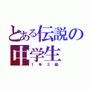 とある伝説の中学生（１年３組）