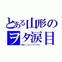 とある山形のヲタ涙目（深夜アニメはノイタミナだけ）