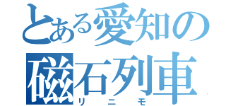 とある愛知の磁石列車（リニモ）