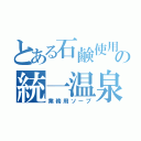 とある石鹸使用の統一温泉（業務用ソープ）