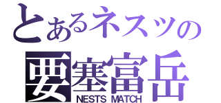 とあるネスツの要塞富岳（ＮＥＳＴＳ ＭＡＴＣＨ）