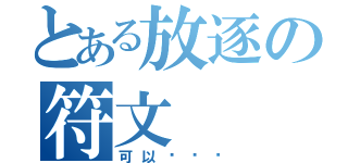 とある放逐の符文（可以杀你吗）