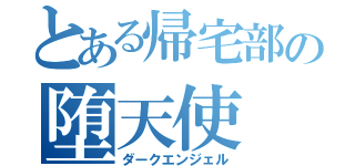 とある帰宅部の堕天使（ダークエンジェル）