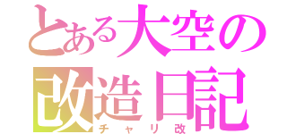 とある大空の改造日記（チャリ改）