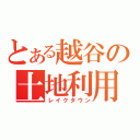 とある越谷の土地利用（レイクタウン）