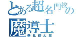 とある超名門校の魔導士（垂見俊太郎）