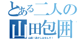 とある二人の山田包囲（山田！逃がしはせんぞ！）