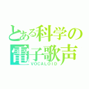 とある科学の電子歌声（ＶＯＣＡＬＯＩＤ）