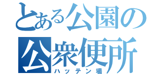 とある公園の公衆便所（ハッテン場）